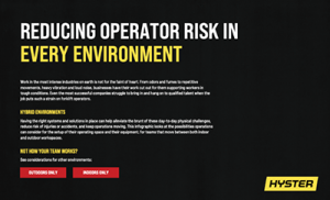 Reduce forklift operator risk in different environments